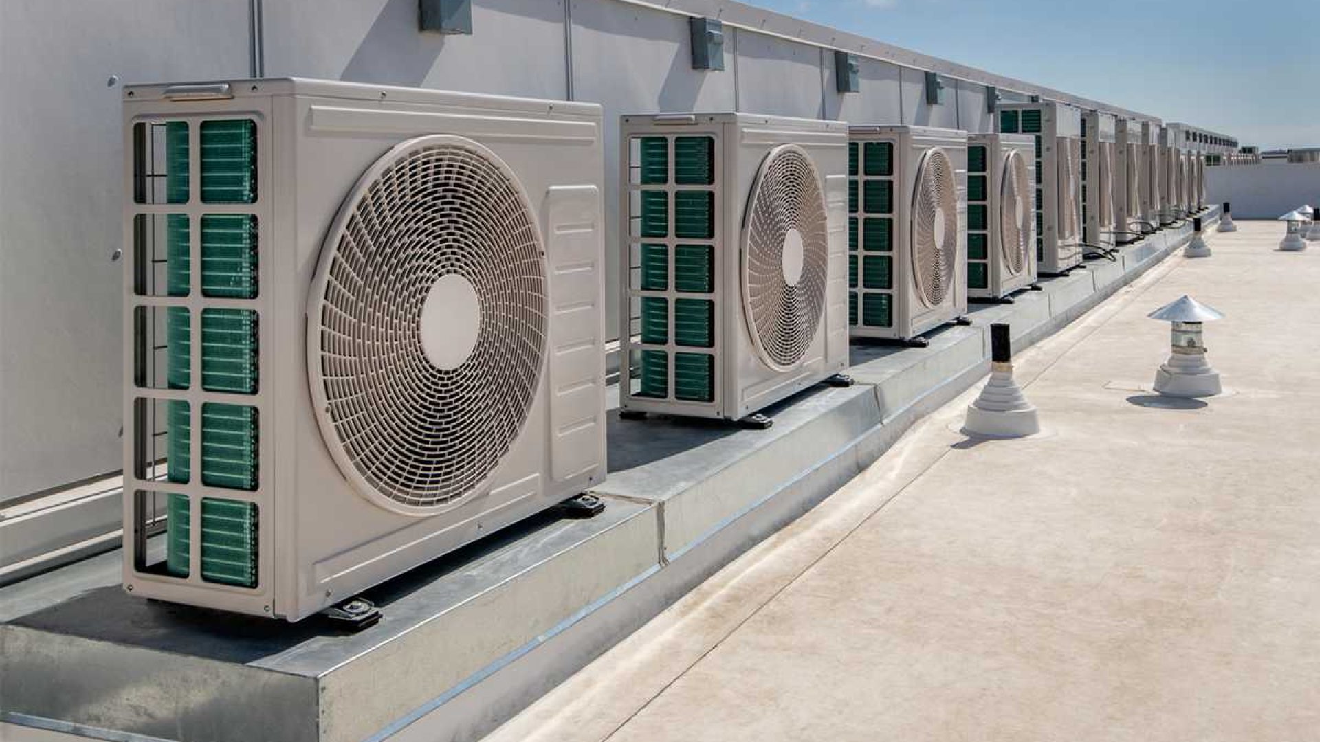 Diagram of HVAC system with integrated gas detection sensors for air quality and safety monitoring.