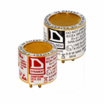 Image of a low-profile dual-gas infrared sensor module for detecting hydrocarbons and carbon dioxide, featuring a slim design with visible electronic and optical components.